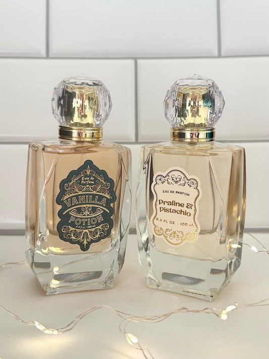 Tru Fragrance Vanilla Potion & Praline and Pistachio EDP DUO Decant 5 mL