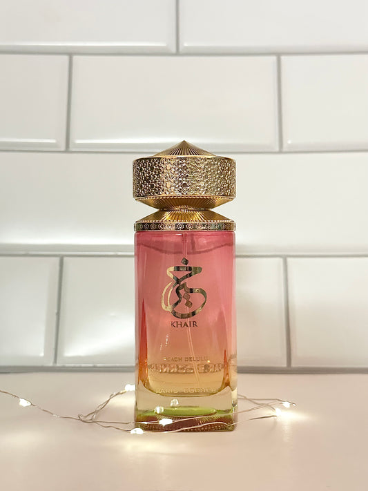 Khair Peach Delulu by Paris Corner EDP Decant - Dupe to Sarah Bakers Peachs Revenge